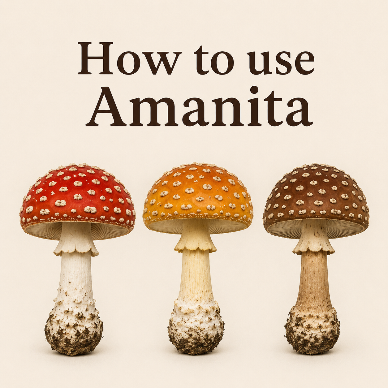 how to use amanita